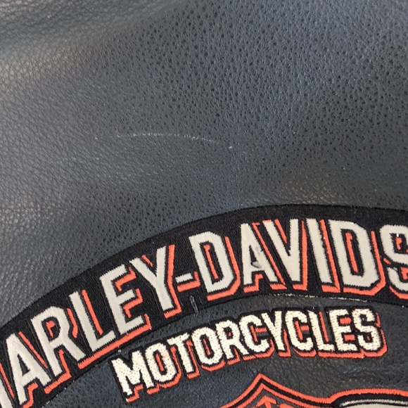 HARLEY DAVIDSON black leather jacket 💯% Authentic - Picture 17 of 17